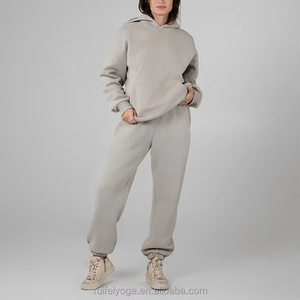 Sweat à capuche pour femme, hiver, logo personnalisé, streetwear, épaules tombantes, qualité supérieure, doux, lourd, sans cordon, surdimensionné - Product Image 2