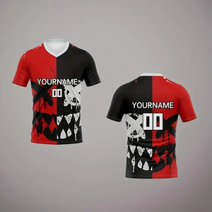 Maillot de football américain à col en V, personnalisable avec nom et numéro, maillot de football pour adulte, confortable, respirant, dissipation de la chaleur - Product Image 5