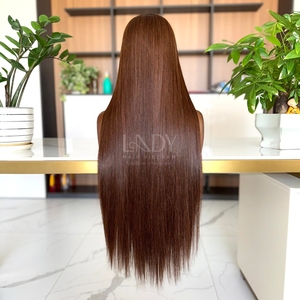 Peluca con cierre de cabello humano Real 100%, precio al por mayor, hueso vietnamita recto, encaje HD de longitud larga - Product Image 2