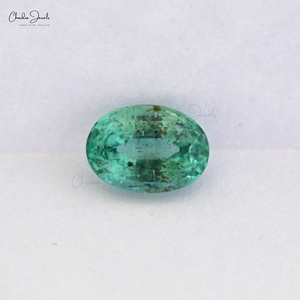 Venta al por mayor Mejor Precio de piedra natural 7.10X5.20MM corte ovalado esmeralda de Zambia piedra preciosa suelta en el proveedor del fabricante de fábrica - Product Image 2
