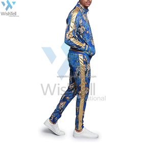 Survêtement de sport pour homme en coton/polyester, logo personnalisé, style tendance, pull-over uni, poche cargo, haute qualité, séchage rapide - Product Image 2