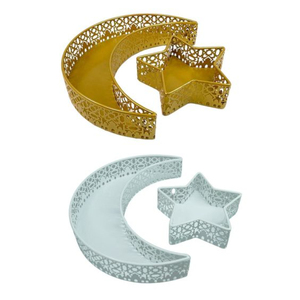 Bandeja de Ramadán de Metal de alta calidad, decoración de mesa de Ramadán Eid, bandejas islámicas para decoración del hogar a precio competitivo - Product Image 4