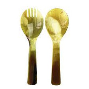 Cuchara de Cuerno Natural Pulido con Colores de Ágata Naturales, Estilo Animal Folclórico Personalizado, con Tamaño y Color Ajustables para Decoración del Hogar - Product Image 3