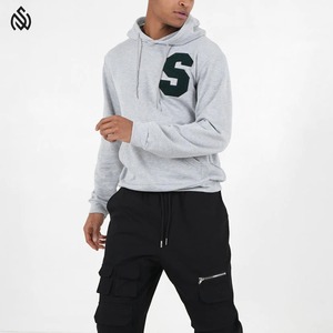 เสื้อฮู้ดปักลายกำมะหยี่สำหรับผู้ชายดีไซน์ใหม่ - Product Image 4