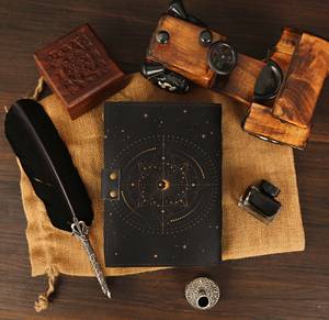 สมุดสเก็ตช์ภาพ A5ทำด้วยมือกระดาษผ้าฝ้ายโบราณสมุดสเก็ตช์ภาพทำด้วยมือหนังแท้แบบไม่มีลายทำด้วยมือพร้อมเงาราคาโรงงาน - Product Image 2