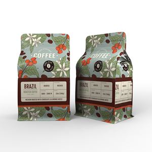 Мешок для упаковки кофейных зерен с клапаном, герметичная алюминиевая фольга для хранения продуктов, многоразовый пакет на молнии, пластиковая упаковка, кофейный мешок - Product Image 6