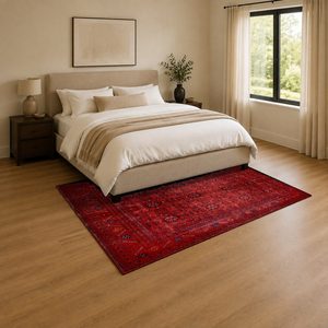 <b>RUGS</b> DEPOT LXDP-0051 Wholesale Black Charcoal Ethnic Kilim Digital Printed Machine Washable Chenille Area <b>Rug</b> <b>Non</b> <b>Slip</b> - Product Image 3