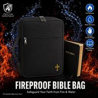 Housse de Bible portable, étanche et ignifuge, sacs et étuis de grande capacité à usage spécial, sac de rangement pour instruments avec poignée et fermeture éclair