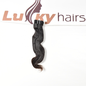 Extensiones de cabello humano con ondas profundas sueltas de doble estiramiento, procesamiento químico de paquete natural crudo 100%, Color negro, ondas corporales indias - Product Image 1