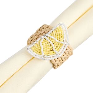 Anillo de Servilleta de Ratán Clásico Ecológico, Elaborado para un Estilo de Mesa Atemporal con Aspecto de Tejido Natural, Decoración de Comedor Ecológica - Product Image 2