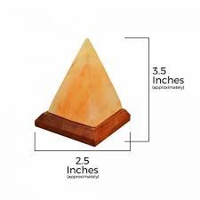 Premium Triangle Himalayan Pink Salt <b>Lamp</b> with Artistic Carving <b>Wooden</b> <b>Base</b> for Romantic Wellness Home Decor - Product Image 6