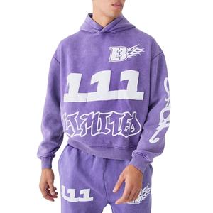 Chándal con Capucha y Pantalones Deportivos de Diseño Más Reciente de 2025, Chándal de Invierno y Verano de Forro Polar 100% Algodón, Talla Grande, Chándal al por Mayor para Hombre - Product Image 5