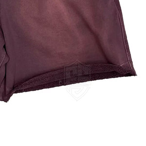Shorts pour hommes délavés à l'acide design personnalisé haute qualité en coton décontracté uni grande taille XS motif délavé au soleil Mid Streetwear vente en ligne - Product Image 6