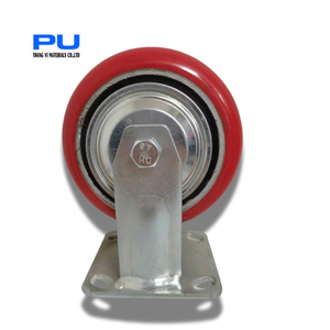 ล้อ PU รุ่นใหม่ Thang Vi สำหรับงานหนัก พร้อมลูกปืน สำหรับรถเข็นอุตสาหกรรม - Product Image 3