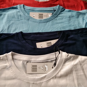 T-shirt personnalisé en coton écologique côtelé de qualité luxueuse pour homme Col rond durable T-shirt à manches courtes vierge pour homme Pour homme - Product Image 5