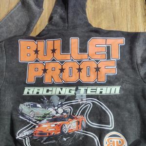 Sudadera con capucha personalizada BP Lavado ácido DTG Impreso 450 GSM Sudaderas con capucha y sudaderas para hombres Fabricantes de ropa Ropa deportiva - Product Image 1