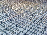 Tapis de filet de barre d'acier de renfort le plus vendu pour la construction Maille soudée avec le style de tissage hollandais coupé à la taille Maille nervurée de Rebar
