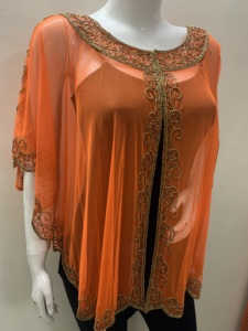 UAE Best Selling New Hand Embroidery Work Long Exclusive Style Ponchos <b>Shrug</b> Dress Style Free Beach Party Holidays Wear Button - Product Image 2