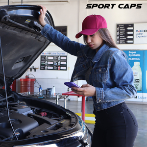 Sombrero de béisbol ajustable de color sólido con logotipo bordado personalizado gorras lisas unisex a granel gorra de 5 paneles - Product Image 3