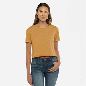 T-shirts courts en coton pour femmes à manches courtes haut athlétique court col rond décontracté entraînement Yoga t-shirts t-shirt - Product Image 6