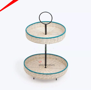Handmade 2 Tier Đen Bánh Gỗ Đứng Với Thiết Kế Bird Trên Đầu Sinh Nhật Đảng Cup Bánh Đứng - Product Image 5