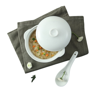 Tazones de sopa de cerámica con tapas y ASAS-Diseño elegante y resistente al calor | Fabricante OEM y al por mayor - Product Image 1