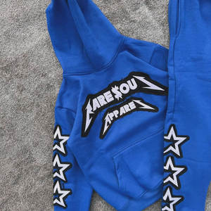 Survêtements imprimés en détresse de haute qualité Survêtement de conception sans couture léger et respirant de grande taille pour hommes - Product Image 6