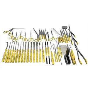 Kit de chirurgie rhinoplastie 48 pièces Instruments chirurgicaux en acier inoxydable titane comprenant des ciseaux à septum Nez incurvé en plastique - Product Image 1