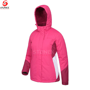 Chaqueta de esquí para mujer Abrigo de nieve de invierno cálido Bolsillos con cremallera a prueba de nieve Chaquetas de nieve con Capucha ajustable - Product Image 6