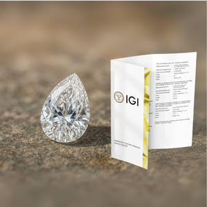 Diamante Cultivado en Laboratorio con Certificación IGI, 3 Quilates, Color E, Forma de Pera, Corte Excelente, Claridad VVS1, 12.6x8.2mm, Joyería Fina, Piedra Suelta - Product Image 1