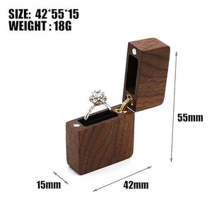 Caja de anillos de papel reciclable caja de anillos de madera de acacia hecha a mano de alta calidad para mujeres y niñas a precio barato por H F CRAFTS - Product Image 5