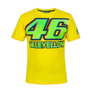 Yamaha for VR46 Auto Racing Wear <b>T</b>-<b>Shirt</b> Breathable Short Sleeves with Custom Logo Printed Racing <b>Shirts</b> for Bikers Size XL - Product Image 1