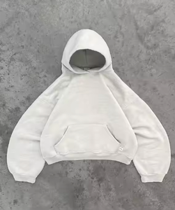 Ensemble de sweats à capuche unisexe automne-hiver 100 % coton molletonné décontracté respirant écologique coupe classique impression numérique en relief - Product Image 2