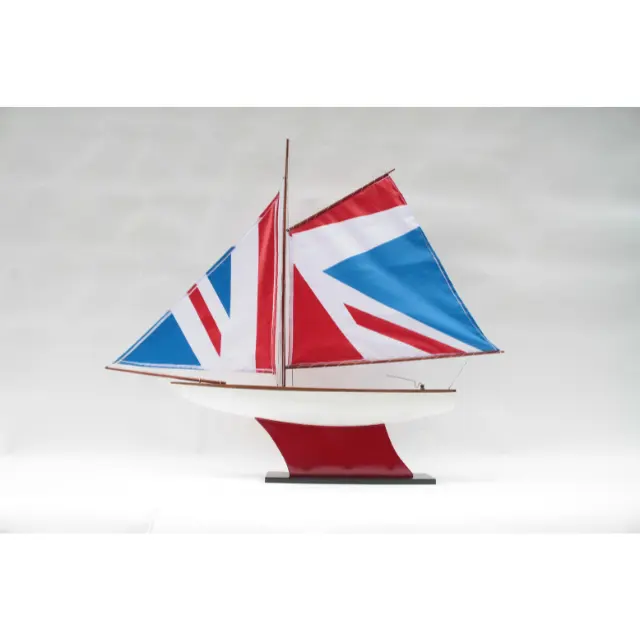 POND YACHT木製ボートモデル/ヨーロッパの古典的なYACHTSモデル/装飾用ハンドメイドクラフト