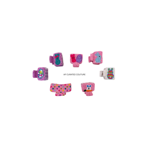 AP CURATED COUTURE – Pinces à cheveux miniatures brodées à la main, multicolores, avec perles et strass, faites à la main, cadeau de Pâques pour femme - Product Image 6