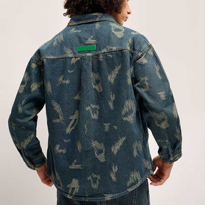 <b>Men</b> Denim <b>Jacket</b> Lined With Fur Winter Thicker Jean <b>Jacket</b> <b>Sherpa</b> Lined Denim <b>Jacket</b> For <b>Men</b> Windbreaker - Product Image 3