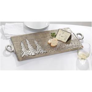 ถาดเสิร์ฟของขวัญธุรกิจคริสต์มาสทำจากไม้ขัดเงาเป็นมิตรต่อสิ่งแวดล้อมดีไซน์ทันสมัย - Product Image 4