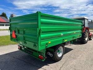 Remolque basculante de 2 ruedas hidráulico de un solo eje para maquinaria agrícola, volquete de 3 toneladas para tractores agrícolas para agricultura - Product Image 6