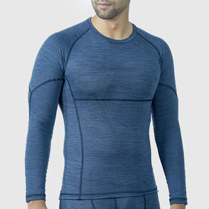 Camisetas de compresión para hombre al mejor precio, tipo patrón sólido directo de fábrica al por mayor - Product Image 4
