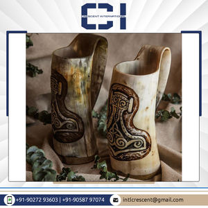 Tasse à bière en céramique de corne à boire Viking de haute qualité largement utilisée par les professionnels pour les fêtes pour les gros acheteurs - Product Image 5