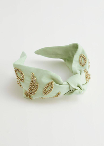 Diadema de Lujo con Diseño Detallado de Cuentas de Semillas, Diadema Vibrante con Cuentas de Semillas y Trabajo Artístico - Product Image 5