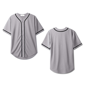 Vente de gros Maillot de baseball bleu ciel à manches courtes pour hommes uniforme de haute qualité personnalisé vierge Maillot de baseball pour enfants - Product Image 3
