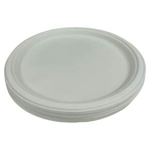 Assiettes en canne à sucre de 6 pouces, écologiques, jetables, pour collations, restauration rapide, compostables, compatibles micro-ondes et lave-vaisselle, 2025 - Product Image 1