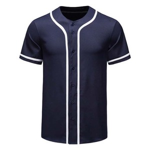 Maillots de baseball d'équipe personnalisés avec matériau en polyester de qualité supérieure, vêtements de sport respirants à col en V, vêtements de baseball et softball pour adultes - Product Image 5