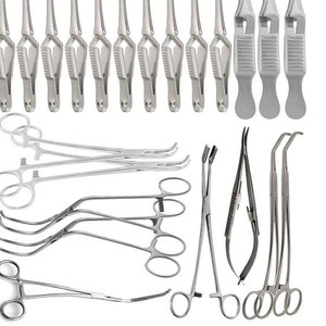Juego de Instrumentos Quirúrgicos Manuales Reutilizables de Acero Inoxidable Alemán para Cirugía Vascular Mayor, 62 Piezas, Suministros al por Mayor de Fábrica, 2026 - Product Image 4