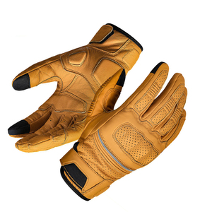 Guantes de Carreras de Fábrica Directa, Guantes de Motocicleta de Cuero Cómodos con Diseño de Logotipo Personalizado de Alta Calidad y Servicio OEM - Product Image 6