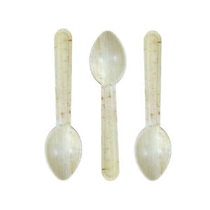 Fabricant indien de couverts jetables écologiques biodégradables en feuille de palmier cuillères en papier pour les fêtes voyage prix de gros - Product Image 3