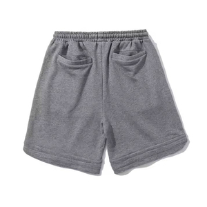 <b>Mens</b> Heavyweight 100% Cotton Puff Printed Sweat <b>Shorts</b> High Quality Casual Streetwear <b>Elastic</b> <b>Waist</b> Closure Solid Pants - Product Image 6