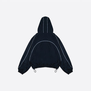 Conjunto deportivo de dos piezas para hombre, de nailon y poliéster, para invierno, con chaqueta cortavientos y pantalones de chándal. - Product Image 2