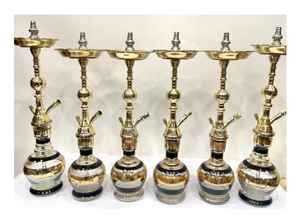 Cachimba Egipcia de Latón Grabada a Mano, Edición Limitada de Lujo 2022 con Acabado Lacado - Product Image 2